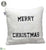 Merry Christmas Pillow - White Beige - Pack of 2
