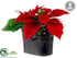 Silk Plants Direct Poinsettia - Red - Pack of 4