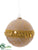 Ball Ornament - Gold Beige - Pack of 6