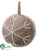 Rhinestone Snowflake Ball Ornament - Gray White - Pack of 6