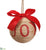 Joy Ball Ornament - Brown Red - Pack of 12