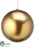 Silk Plants Direct Metallic Ball Ornament - Gold - Pack of 24