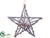 Star Ornament - Natural - Pack of 2