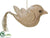 Bird Ornament - Natural Snow - Pack of 12