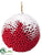 Berry Ball Ornament - Red Snow - Pack of 18