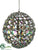 Ball Ornament - Clear Iridescent - Pack of 2