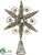 Pearl Tree Topper Ornament - Antique Pearl - Pack of 2