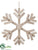 Snowflake Ornament - Natural - Pack of 2