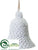 Bell Ornament - White Snow - Pack of 24