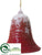 Bell Ornament - Red Snow - Pack of 12