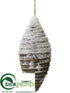 Silk Plants Direct Finial Ornament - Brown Snow - Pack of 6