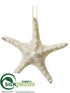 Silk Plants Direct Starfish Ornament - Pearl - Pack of 12