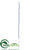 Icicle Ornament - White - Pack of 24