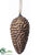 Pine Cone Ornament - Brown Antique - Pack of 12