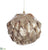 Leaf Ball Ornament - Gold - Pack of 6