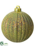 Silk Plants Direct Ball Ornament - Green Antique - Pack of 6