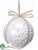 Ball Ornament - Clear White - Pack of 12