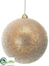 Silk Plants Direct Ball Ornament - Tiffany - Pack of 12