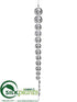 Silk Plants Direct Icicle Ornament - Clear - Pack of 12