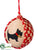 Scotty Dog Ornament - Red Black - Pack of 3