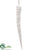 Snow Icicle Ornament - White - Pack of 24