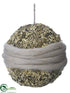 Silk Plants Direct Lichen Ball Ornament - Green Moss - Pack of 4