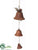 Bell Ornament - Rust - Pack of 24