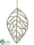 Leaf Ornament - Silver - Pack of 6