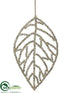 Silk Plants Direct Leaf Ornament - Silver - Pack of 6