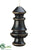 Wood Finial Ornament - Brown - Pack of 6