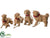 Dog Ornament - Brown - Pack of 1