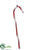 Candy Cane Ornament - Red White - Pack of 24