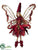 Fairy Ornament - Burgundy - Pack of 12