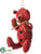 Bear Ornament - Red - Pack of 6