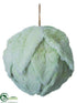 Silk Plants Direct Lamb's Ear Ball Ornament - Green Gray - Pack of 6