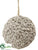 Yarn Ball Ornament - Gray - Pack of 6