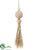 Tassel Ornament - Brown Snow - Pack of 16