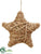 Star Ornament - Brown - Pack of 12