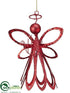 Silk Plants Direct Angel Ornament - Red - Pack of 12