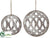 Ornament - Silver Gray - Pack of 12