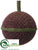 Ball Ornament - Green Burgundy - Pack of 12