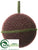 Ball Ornament - Green Burgundy - Pack of 6