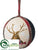 Ball Ornament - Beige Beige - Pack of 6