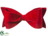 Silk Plants Direct Bow Ornament - Red - Pack of 1