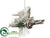 Bird Ornament - Beige Antique - Pack of 6