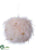 Furry Ball Ornament - Pink - Pack of 8