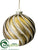 Ball Ornament - Gold Antique - Pack of 6