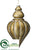 Finial Ornament - Gold Antique - Pack of 12