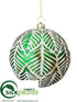 Silk Plants Direct Ball Ornament - Green - Pack of 12