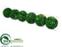 Silk Plants Direct Ball Ornament - Green Glittered - Pack of 12